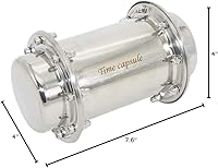 Vista 7 de Jasni Contenedor impermeable de acero inoxidable Time Capsule (7.6 pulgadas)