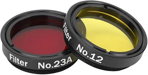 Miniatura 6 de Kit de filtro de telescopio colorido de 1.25 pulgadas, filtro de luna para telescopios con caja de almacenamiento para telescopios, oculares,
