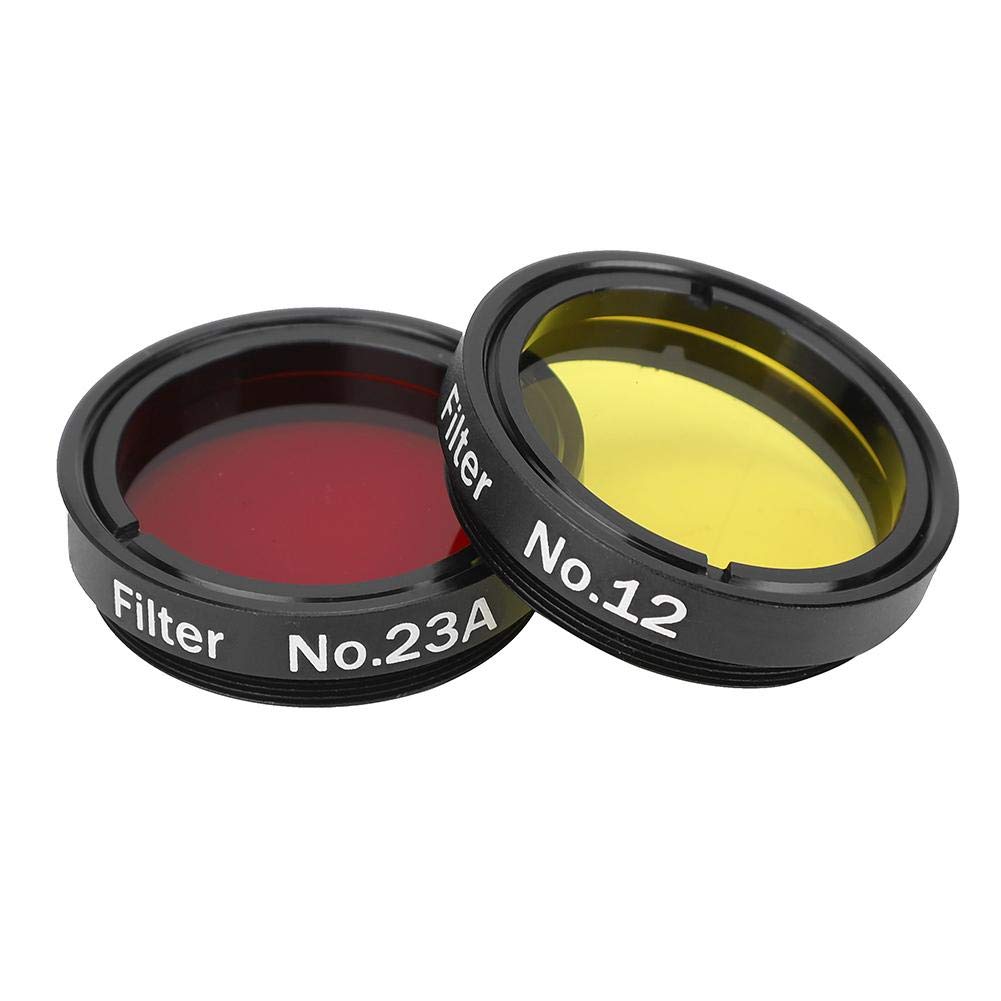 6 Pezzi Kit Filtro telescopio colorato da 1,25 Pollici con Scatola di immagazzinaggio per telescopi Oculari Accessori telescopio astronomico Filtro colorato Filtro Filtro Nebulosa lunare