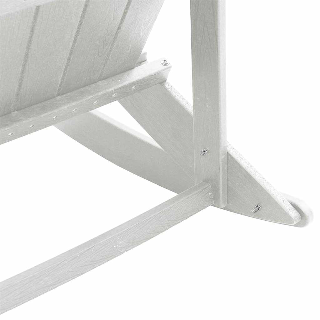vidaXL Chaise Adirondack à Bascule Blanc 92 x 73,5 x 92 cm HDPE, Chaise Adirondack, mobilier de Jardin Moderne, Rockeur en polyéthylène stylé, Confort Ultime pour se détendre