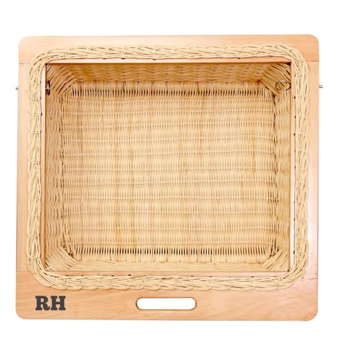 Wicker Basket for Modular Kitchen For Storing Vegetables and Fruits (16 W X 16 L X 8 H (INCHES))