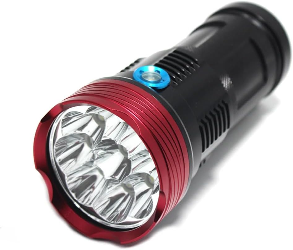 BESTSUN Super Brightest Tactical Flashlights High Lumens with 10pcs LED, Powerful Handheld Searchlight with 3 Modes, High Power LED Flashlight for Camping Hiking (Battery Not Included)