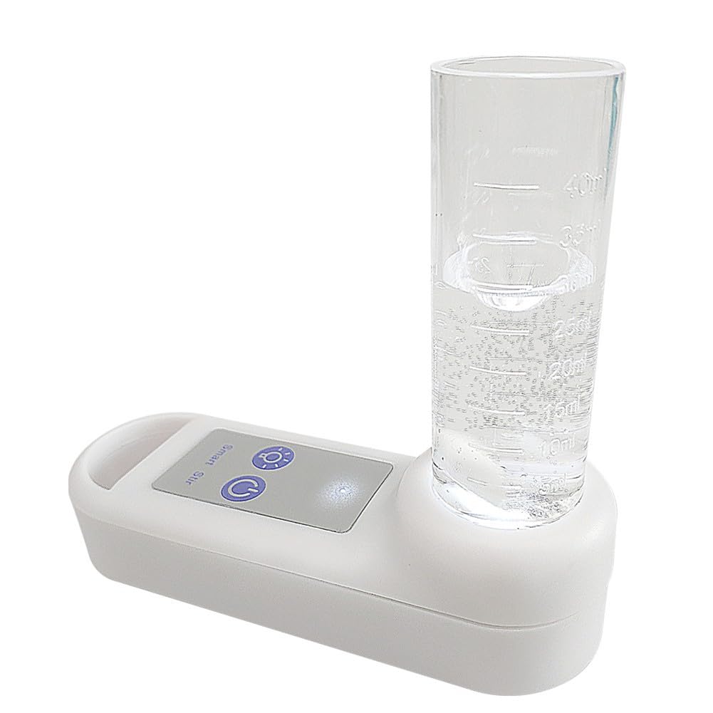 Tragbarer Rührer, intelligenter Wasserqualitätstestmixer, One-Touch-Auto-Mischung für Laborfeld-Reagenzien, 50 ml, Weiß
