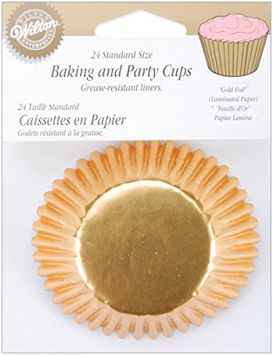 Wilton Std Gold Foil Baking Cups 24pc