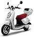 Elektroroller Elettrico Li, 1200 Watt, bis zu 120 km Reichweite, E-Moped, E-Mofas, 2 herausnehmbare Lithium-Akkus, mit Straßenzulassung, 45 km/h, Produktvideo Weiß