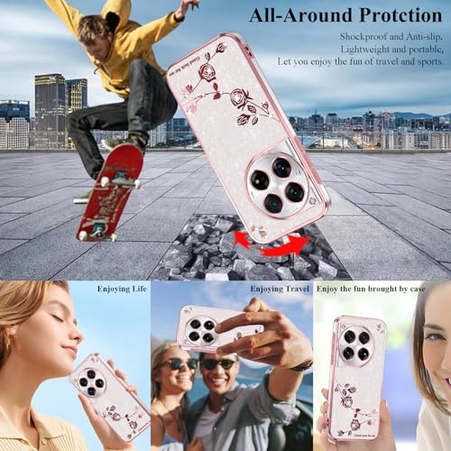 Coque OnePlus 12R transparente antichoc silicone protection à paillettes - 3