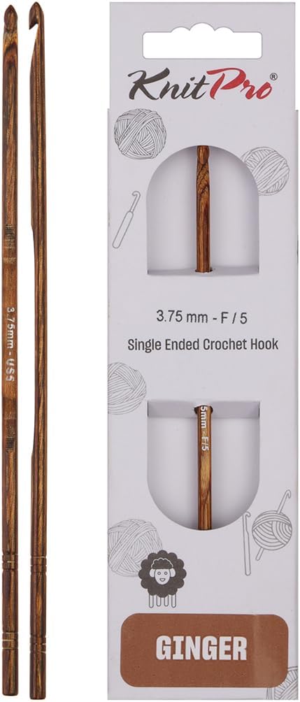KnitPro Ginger Single-Ended Crochet Hook | US Size N (10mm)