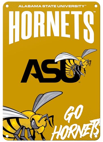 Alabama State University 7"x10" College Wall Decor Metal Sign – Officially Licensed Product