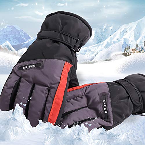 QLTY Gants de Ski pour Hommes,Gants Chauds d'hiver,Gants de Sports de Plein air,Gants de Cyclisme,Gants Coupe-Vent imperméables et antidérapants,pour Les Sports de Plein air Cover