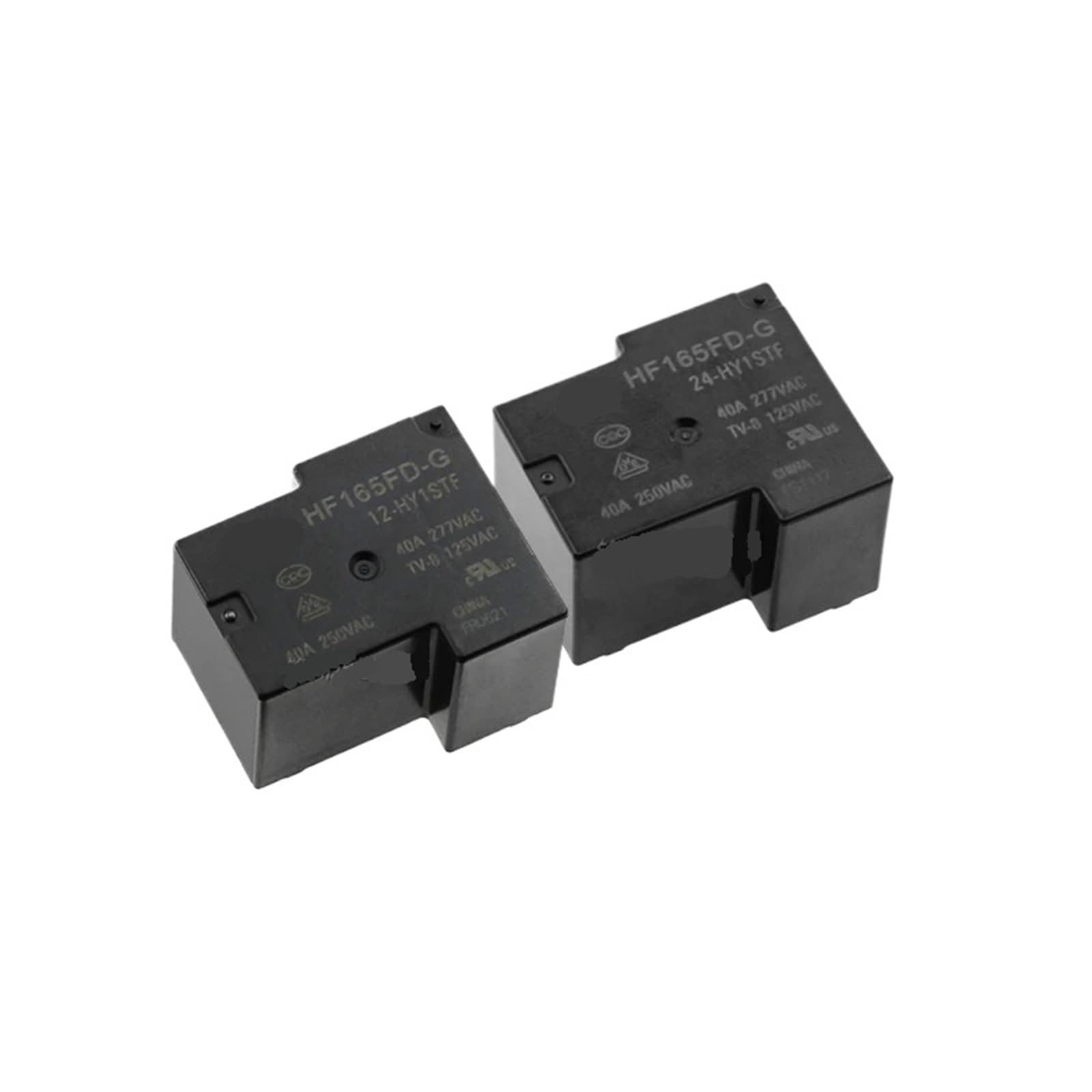 Relais HF165FD-G-12 40A 4PIN évite les pannes de courant dans les boîtiers de contrôle