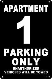 Apartment Parking Only Sign Number 1