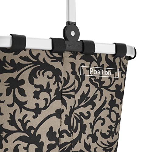 Reisenthel Carrybag Fabric Market Tote, Sturdy Reusable Shopping And Storage Basket, Lightweight And Collapsible, Baroque Taupe #TOP5