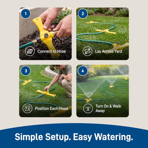 Orbit Port-A-Rain Hose Watering Sprinkler System, Green - 58092 - image 8