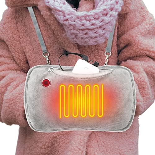 Hand Warmers Rechargeable, 10000mAh Electric Heated Gloves Portable Graphene Handwarmers Pouch with 3 Levels & Double-Sided Heating for Hunting Camping Golf Xmas Gifts for Women Men