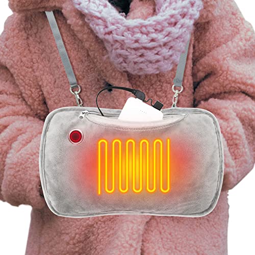 Hand Warmers Rechargeable, 10000mAh Electric Heated Gloves Power Bank Portable Graphene Handwarmers Pouch with 3 Levels & Double-Sided Heating for Hunting Camping Golf Xmas Gifts for Women Men Kids by VanSmaGo - Used condition - US$24.25