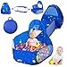MAETOT 3 in 1 Spielzelt Kinder Krabbeltunnel ,Kleinkind Spielhaus Baby Play Gym mit Zielspiel 4 Dartkugeln und Basketballkorb für Indoor Outdoor,Spielplatz Camping Spielzeug für BabyGeschenke