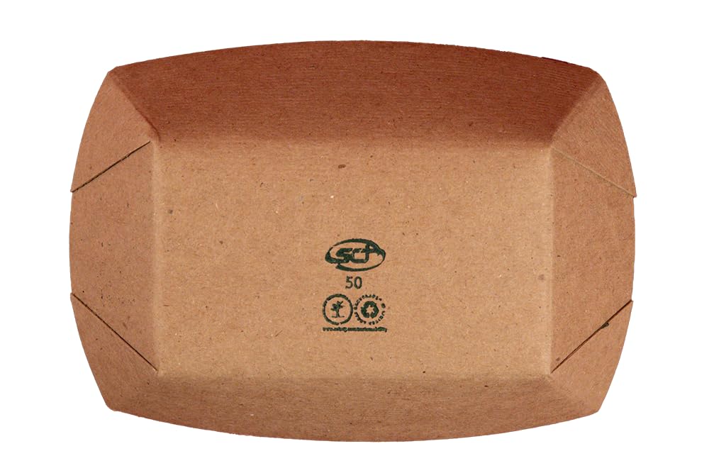 Southern Champion Tray 0509 #50 ECO Kraft Paperboard Food Tray, 1/2 lb Capacity (Case of 1000)
