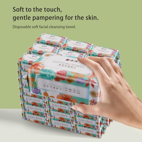 Tioheam Mouchoirs en Coton pour Le Visage,Serviettes pour Le Visage en Coton épais, Motif de Perles - Grands mouchoirs pour Le Visage, lingettes hygiéniques en Coton pour Les Soins de la Peau, Les – vue 3