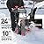 PowerSmart 24in. 80V Self-Propelled 2-Stage Cordless Snow Blower, Bare Tool (HB2805)