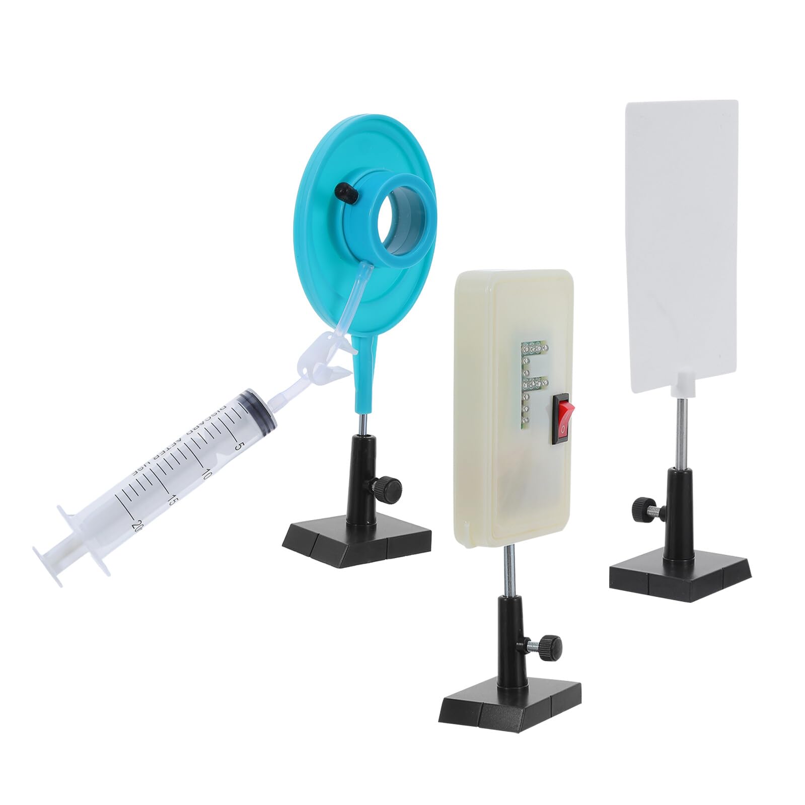 Lente Óptica de Agua con Zoom, 1 Set de Plástico para Enseñanza | Experimento de Refracción Científica, Equipo de Física para Aula y Laboratorio Escolar, Estructura Estable
