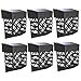 6Pcs Solar Fence Lights Decorative Warm Yellow Light Waterproof Solar Fence Lights Outdoor for Garden Yard Patio Wall Railing Stair