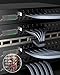 BUSOHE Cat 8 Ethernet Cable 20M, 40Gbps/2000Mhz Flat High Speed Network Cable, Braided Flat Gigabit Rj45 STP Shielded Internet Lan Cables Cord Compatible with PC, Laptop, Routers, Modem