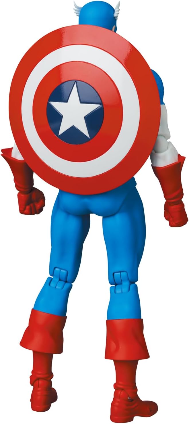 MAFEX No. 217 Captain America (COMIC Ver.) Total Height: Approx. 6.3 inches (160 mm), Non-scale, Painted Action Figure