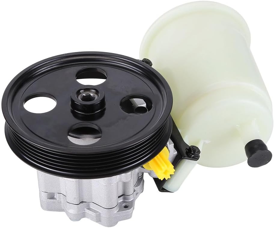 Power Steering Pump With Pulley & Reservoir Compatible with Dodge Ram 1500 V6 3.7L V8 4.7L 5.7L 2009-2010 for 55398903AD 55398903AE 55398904AD 55398904AE