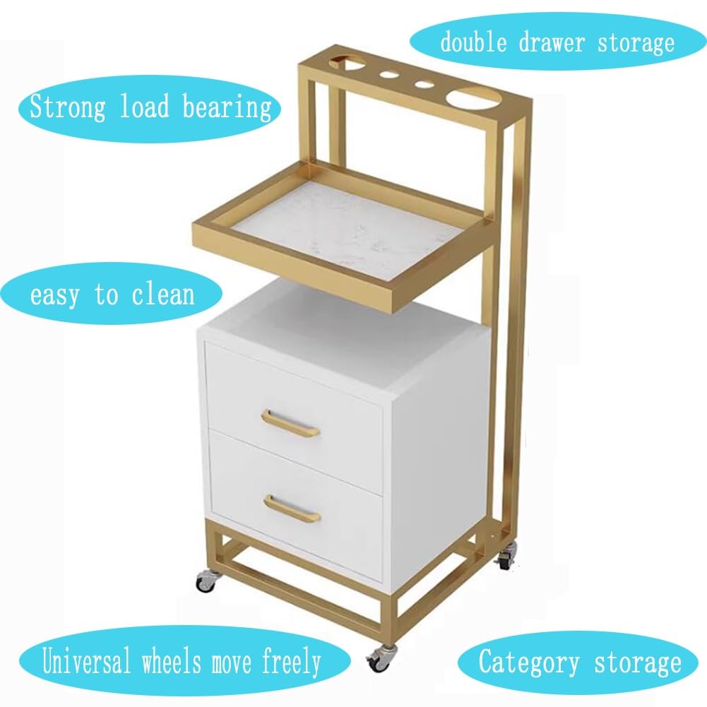 Generico Carrello per Parrucchiere, mobiletto portaoggetti per postazioni da Barbiere, postazione per Parrucchiere, Carrello per Salone di Bellezza, postazione per Salone di Bellezza per Parrucchiere