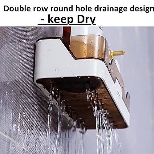 Mrpapa Bathroom Organizer Shower Caddy 2 Pack Wall Mounted Bath Shelves Kitchen Organization And Storage Bathroom Wall Mount Adhesive Shower Caddy Corner Shampoo Holder No Drilling Spice Rack #TOP2