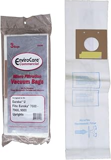 3 Eureka U Commercial Bravo Vacuum Bags, Bravo II, Direct Air, World Vac, White Westinghouse Vacuum Cleaners
