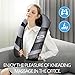 Shiatsu Neck Massager Back Shoulder Massager with Heat - Deep 3D Kneading Massager Shawl for Neck Shoulder Back Waist Hips Legs& Foot Whole Body, Relieve Muscle Pains Soreness and Tensions (Gray)