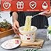 Tanlade 2 Set Instant Ramen Bowl with Lids and Forks Ceramic Noodle Bowl Soup Bowl with Handle Ramen Lovers Gift (34 oz)