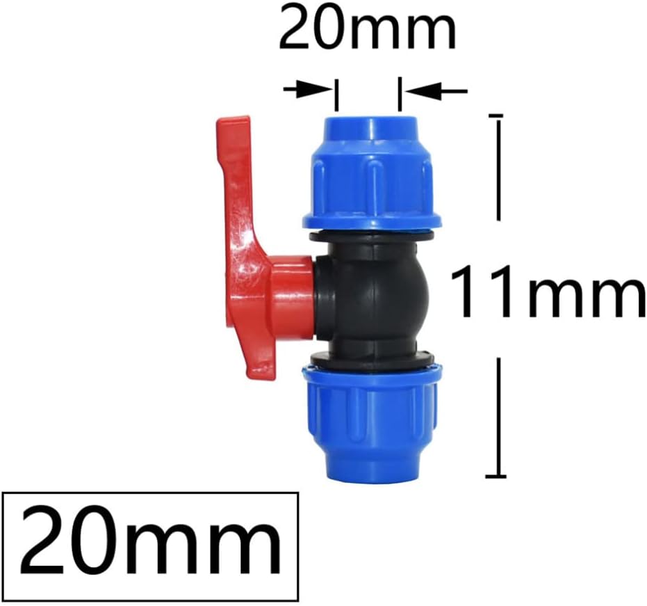 Ball Valve Connector, MDPE Irrigation Pipe Fittings Valve, Plastic Ball