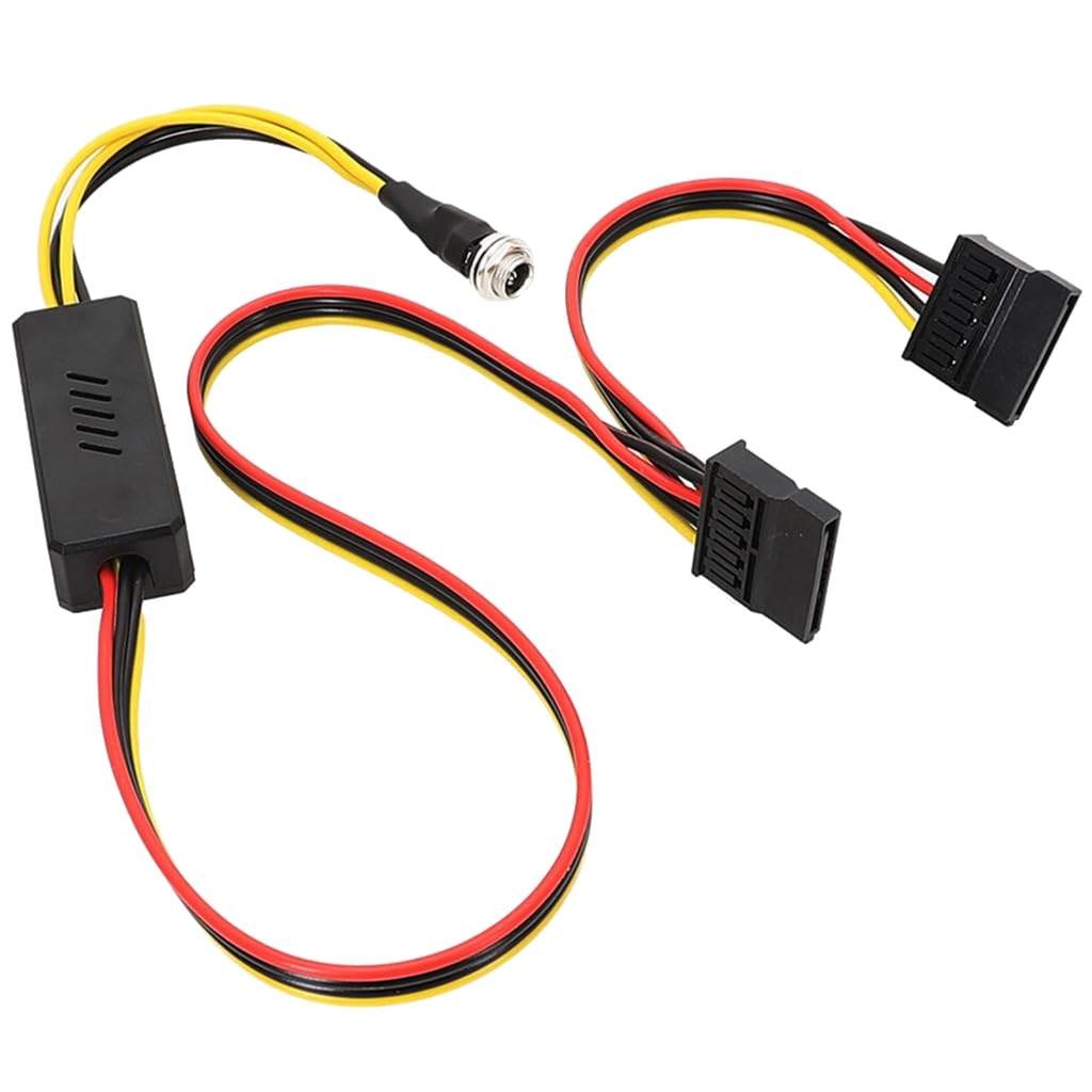 xbiez Male DC5.5x2.5 to Sata Female Connector Power Cable 12V5A