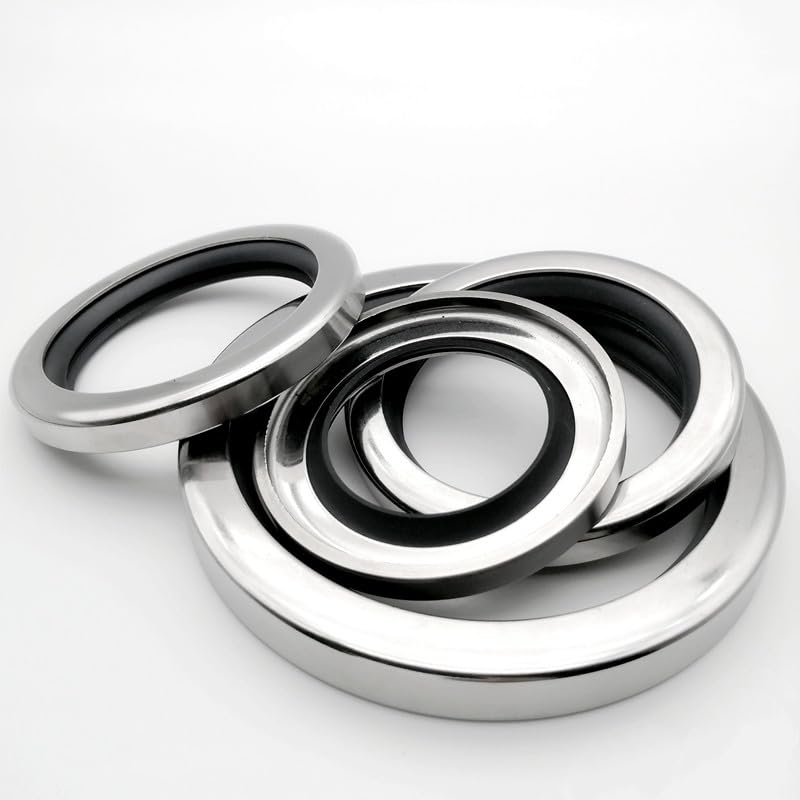 Spare Part for B2PT- ID 28x40/42/45/47/50x7/8/10/11mm PTFE+SS Double Lips Oil Seal Stainless Steel Shaft Seal Screw Air Compressor - (Color: 28x42x10mm CDL)