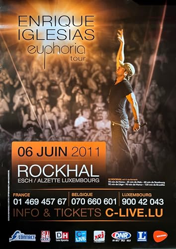 Affiche Enrique Iglesias 70X100Cm pour la décoration murale