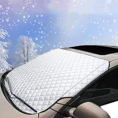 Frontscheibenabdeckung Winter, Frontscheibenabdeckung, Windschutzscheibenabdeckung, Suto Abdeckung Winter, Faltbar, Frostschutz Auto, Schnee, Frost, Sonne, Staub für die Auto