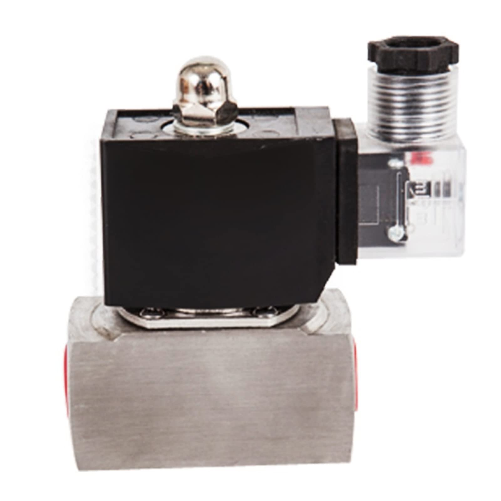 Válvula solenoide de pistón antiséptico de Acero Inoxidable, Normalmente Cerrada, for Agua, líquido, Aceite, Gas, Vapor, válvulas de 2 vías, 150 °C, 1 Unidad(AC 24V,0.5 Inch)