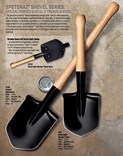 Cold Steel Spetsnaz Tactical Camp Shovel Tool For Camping, Survival And Outdoors, Special Forces Shovel #TOP2