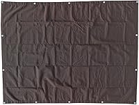 Vista 8 de Mytee Products Lona de lona marrón oscuro de 6 x 8 pies de 12 onzas, resistente al agua y transpirable, lonas resistentes, cubierta de lona