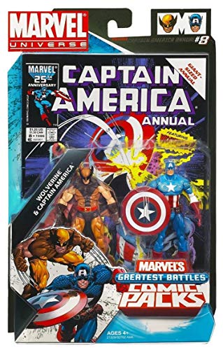 Pack Wolverine & Captain America Marvel Idée Cadeau Idéale pour Geek