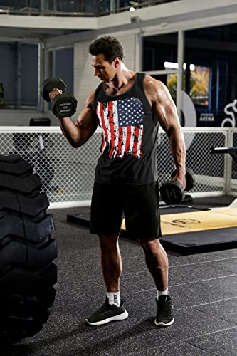 Coofandy Men's American 4Th Of July Workout Tank Tops Multipack Soft Fitness Training Sleeveless Shirts #TOP9