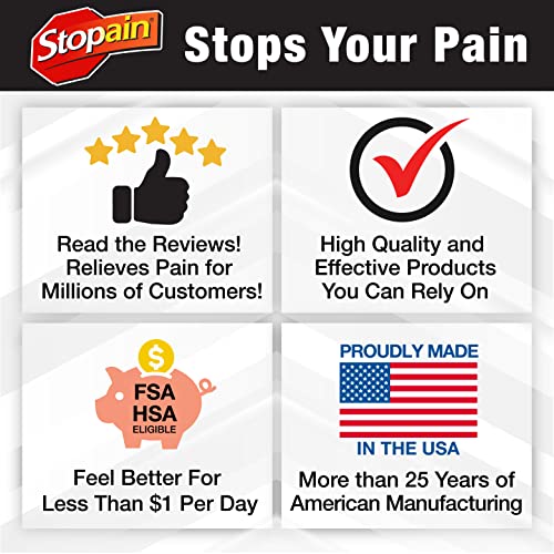 Stopain-Pain-Relief-Gel-Gallon-USA-Made-Max-Strength-Fast-Acting-with-Menthol-Glucosamine-MSM-for-Back-Pain-Athritis-Knee-Joint-Neck-Pain-HSA-FSA-Approved-OTC-Topical-Analgesic-Product