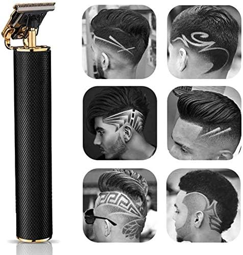 Hair Clippers for Men Electric Pro Li Outliner Grooming Rechargeable Cordless Close Cutting T-Blade Trimmer for Men 0mm Baldheaded Hair Clippers Zero Gapped Detail Beard Shaver Barbershop (Black)