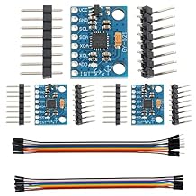 3pcs MPU-6050 GY-521 MPU6050 3 Axis Accelerometer Module 6 DOF Gyroscope Sensor Module 16 Bit AD Converter Data Output IIC I2C for Arduino