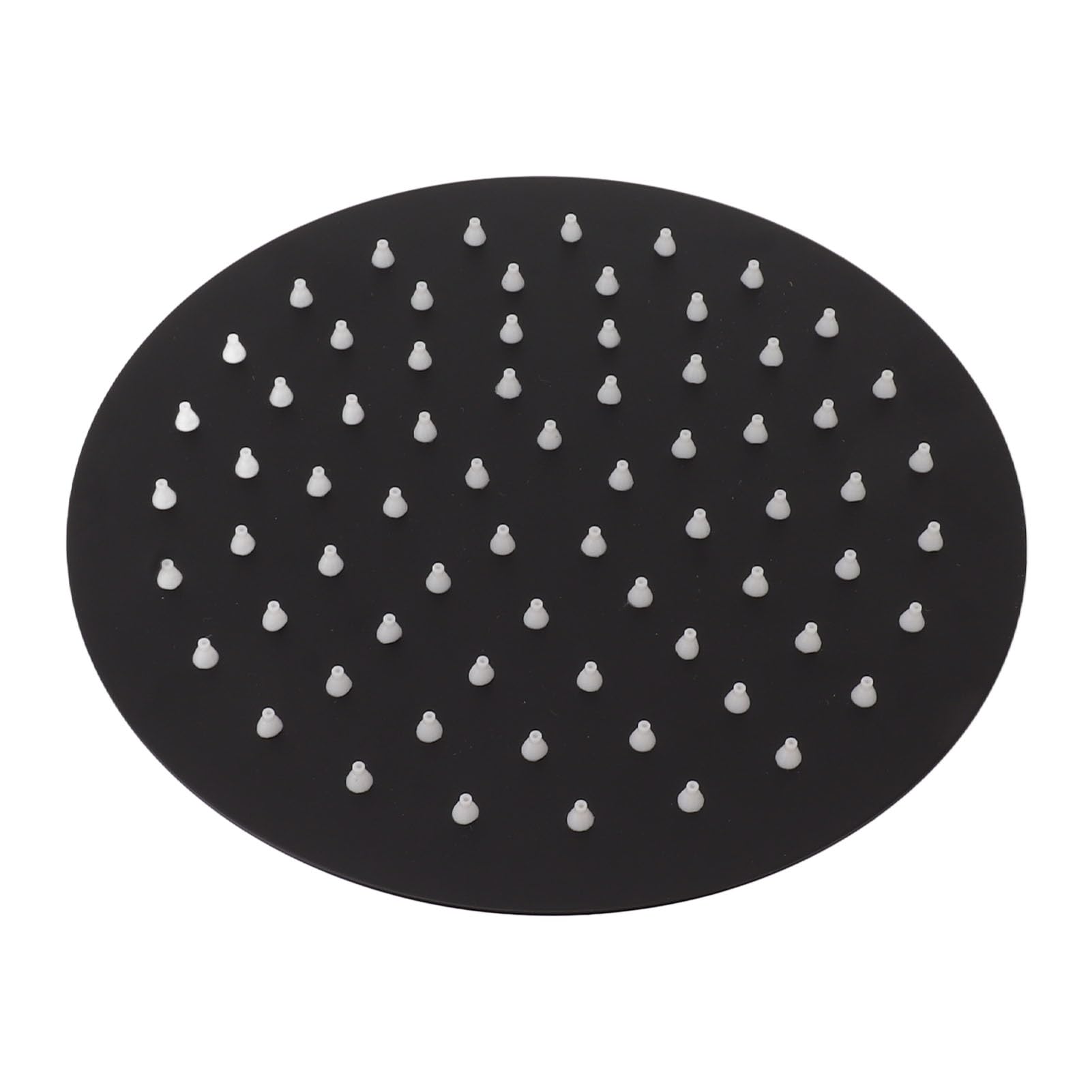 Ultra cienka 20 cm czarna głowica prysznicowa ze stali nierdzewnej montowana na ścianie / suficie pełne pokrycie wodospadem dla luksusowej dekoracji łazienki doskonały przepływ wody