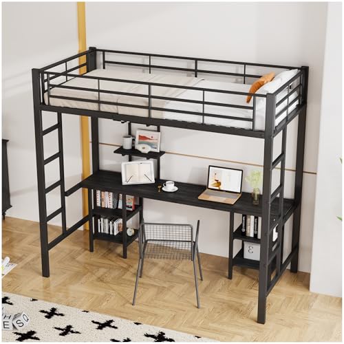 Literas Juveniles con Escritorio Debajo Marca Lubvtti