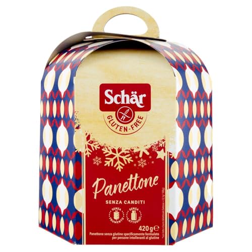 Schar Panettone Originale Senza Canditi, Senza Glutine e Lattosio (Gluten e Lactose Free) 420g (ed. 2024)
