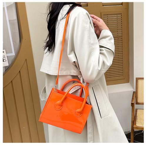 Image of Patent Leather Handbag Shinny Clutch Purse Mini Shoulder Bag Evening Purse for Women